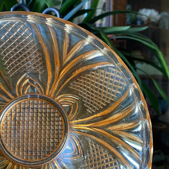 Rare Antique Mike’s Mystery European Cathedral Marigold Carnival Glass Bowl HTF - Picture 5 of 10